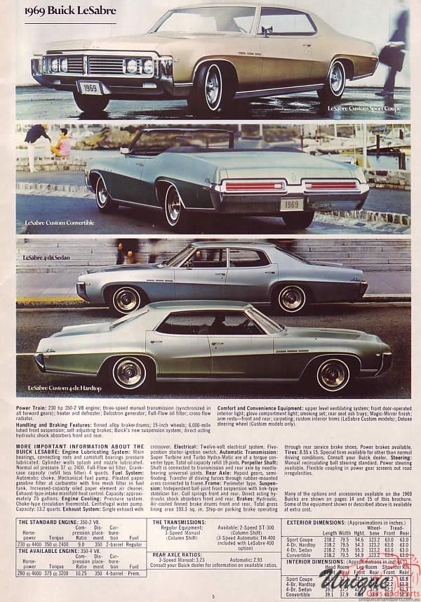 1969 Buick Car Brochure Page 11